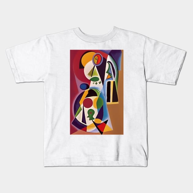 Color and Shape Composition Kids T-Shirt by Dturner29